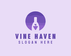 Grape Wine Beverage logo design