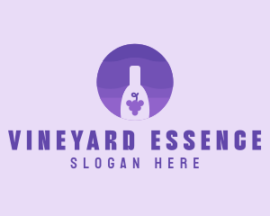 Grape Wine Beverage logo design