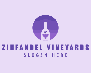 Grape Wine Beverage logo design