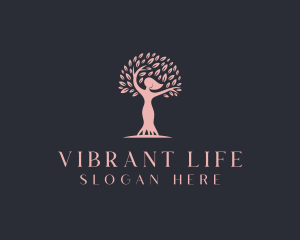 Woman Tree Wellness logo design