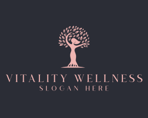 Woman Tree Wellness logo design