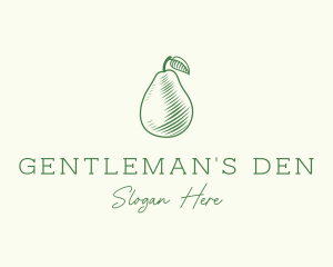 Green Pear Fruit logo design