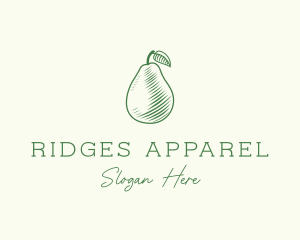 Green Pear Fruit logo design