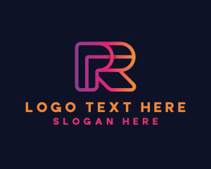 Programming - Creative Monoline Letter R logo design