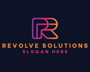 Creative Monoline Letter R  logo design