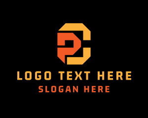 Bitcoin - Tech Startup P & C logo design
