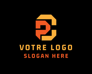 Tech Startup P & C logo design