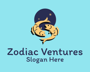 Zodiac - Pisces Zodiac Sign logo design