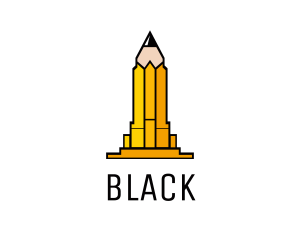 Building - Yellow Pencil Tower logo design