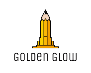 Yellow Pencil Tower logo design