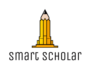 Student - Yellow Pencil Tower logo design