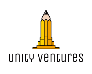 Education - Yellow Pencil Tower logo design
