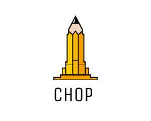 Education - Yellow Pencil Tower logo design