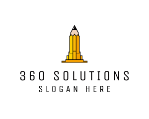 Yellow Pencil Tower logo design