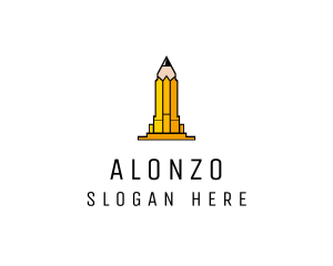 Yellow Pencil Tower logo design