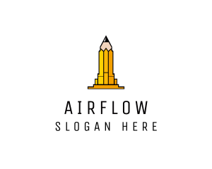 Yellow Pencil Tower logo design