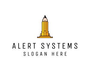 Yellow Pencil Tower logo design