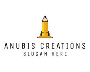 Yellow Pencil Tower logo design