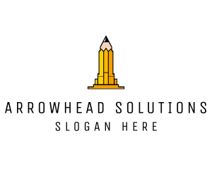 Yellow Pencil Tower logo design