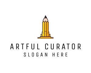 Yellow Pencil Tower logo design