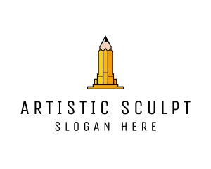 Yellow Pencil Tower logo design