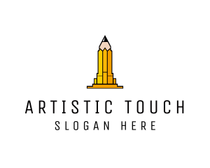 Yellow Pencil Tower logo design