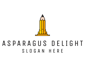 Yellow Pencil Tower logo design