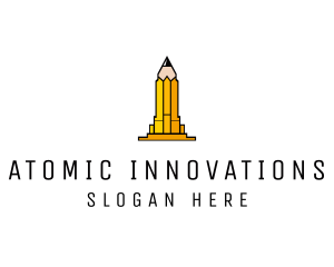 Yellow Pencil Tower logo design