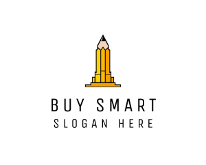 Yellow Pencil Tower logo design