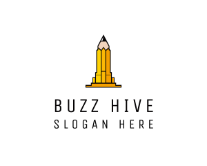 Yellow Pencil Tower logo design