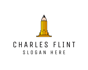 Yellow Pencil Tower logo design