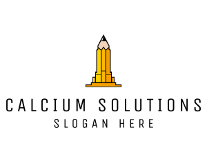 Yellow Pencil Tower logo design