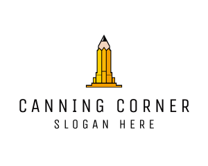 Yellow Pencil Tower logo design