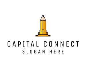 Yellow Pencil Tower logo design