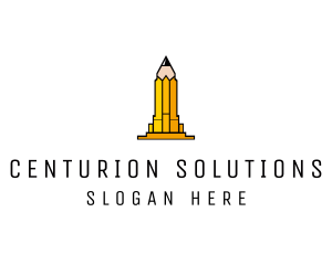 Yellow Pencil Tower logo design