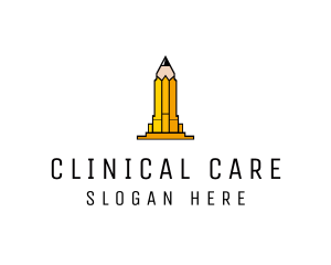 Yellow Pencil Tower logo design