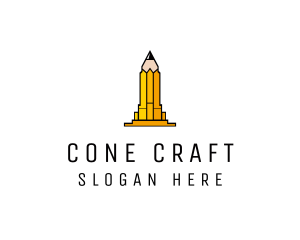 Yellow Pencil Tower logo design