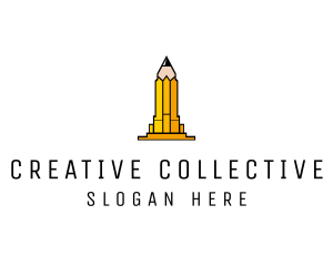 Yellow Pencil Tower logo design