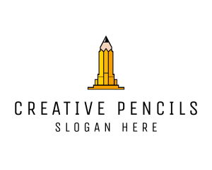 Yellow Pencil Tower logo design