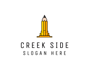 Yellow Pencil Tower logo design