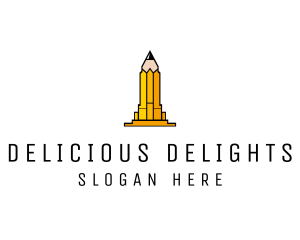 Yellow Pencil Tower logo design