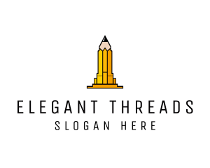 Yellow Pencil Tower logo design