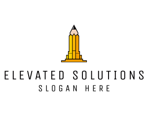 Yellow Pencil Tower logo design