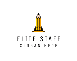 Yellow Pencil Tower logo design