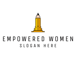 Yellow Pencil Tower logo design