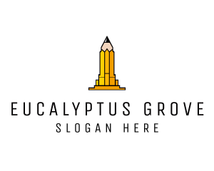 Yellow Pencil Tower logo design