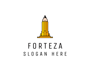 Yellow Pencil Tower logo design