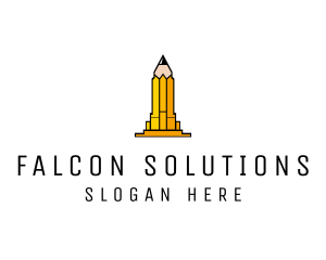 Yellow Pencil Tower logo design