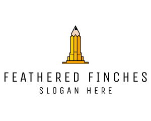 Yellow Pencil Tower logo design