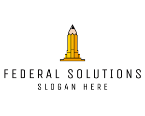 Yellow Pencil Tower logo design